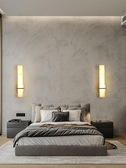 Alabaster Wall Sconce with Adjustable Brightness
