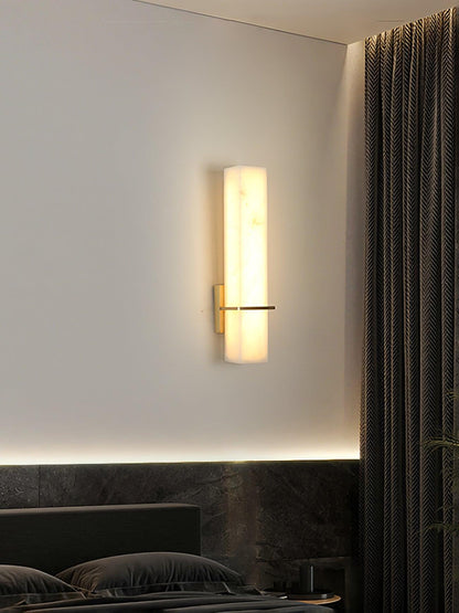 Alabaster Wall Sconce with Adjustable Brightness