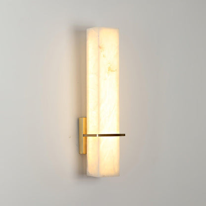Alabaster Wall Sconce with Adjustable Brightness