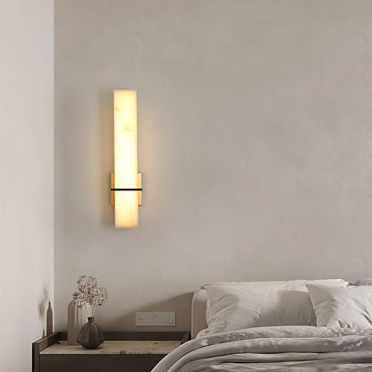 Alabaster Wall Sconce with Adjustable Brightness