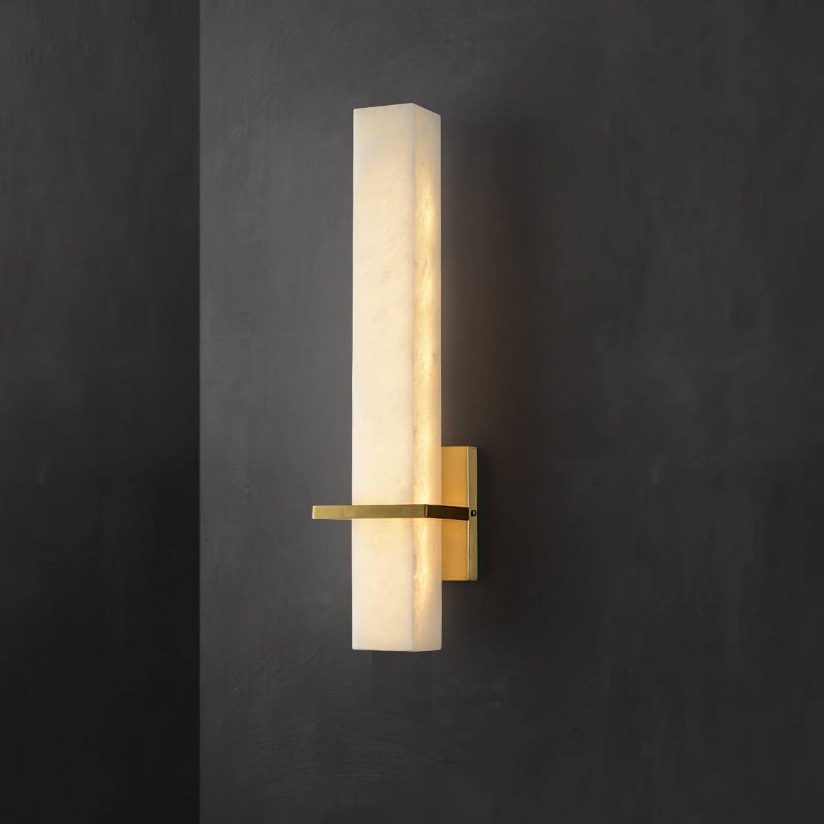 Alabaster Wall Sconce with Adjustable Brightness