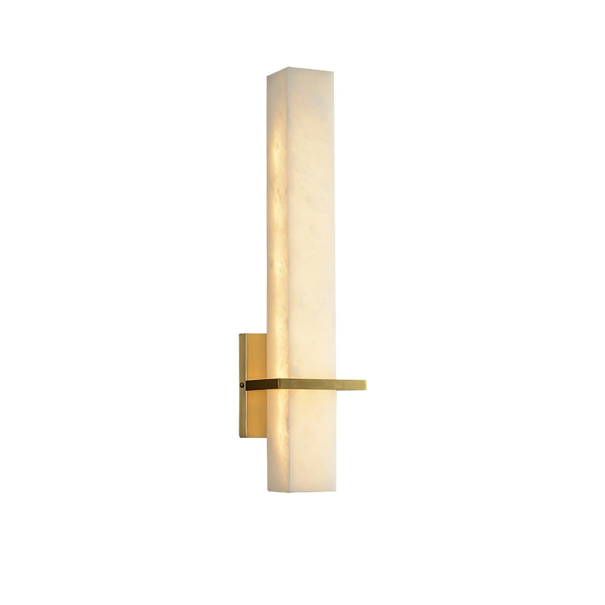 Alabaster Wall Sconce with Adjustable Brightness — front view