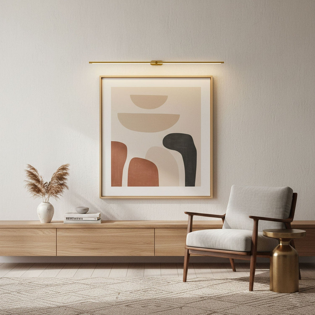 Sleek Linear Wall Lamp, Dimmable LED