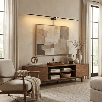 Minimalist Linear Wall Lamp, Dimmable LED — front view