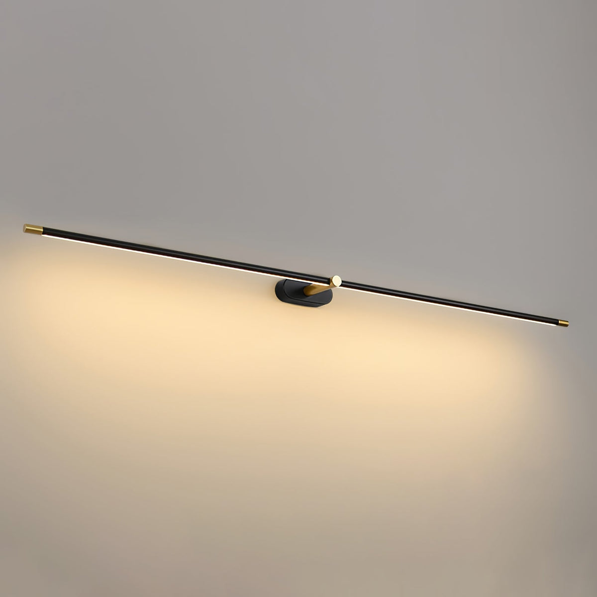 Sleek Linear Wall Lamp, Dimmable LED — side view