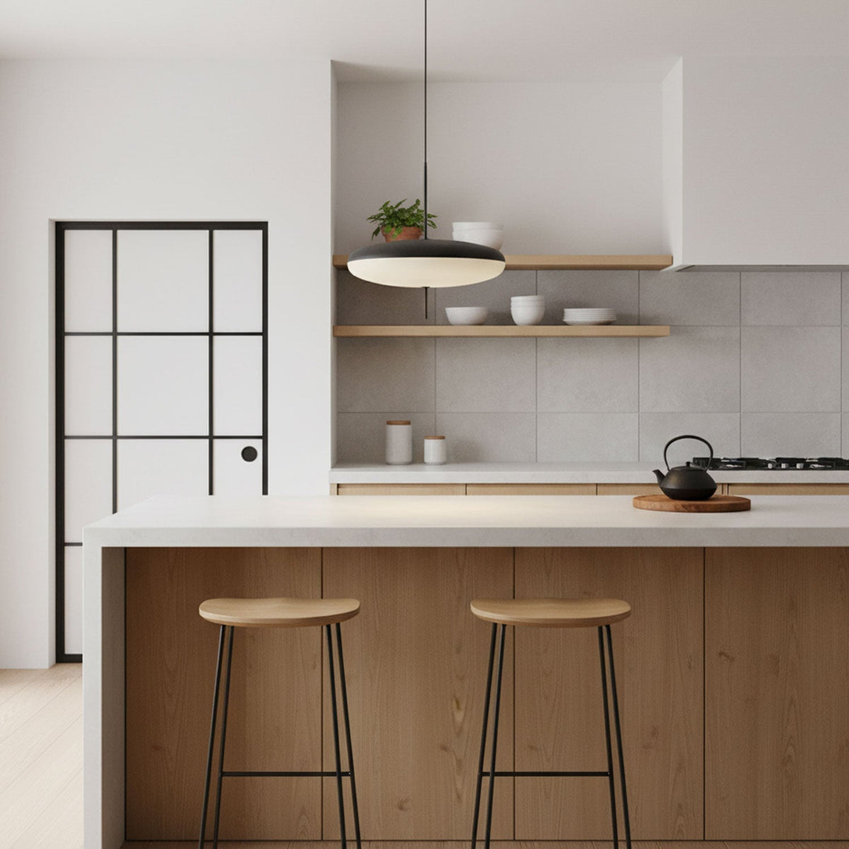 Opal Disc Suspension Lamp Position 9