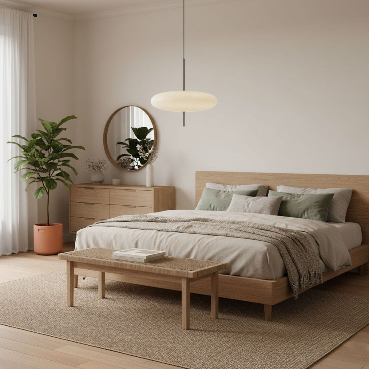 Opal Disc Suspension Lamp Position 13