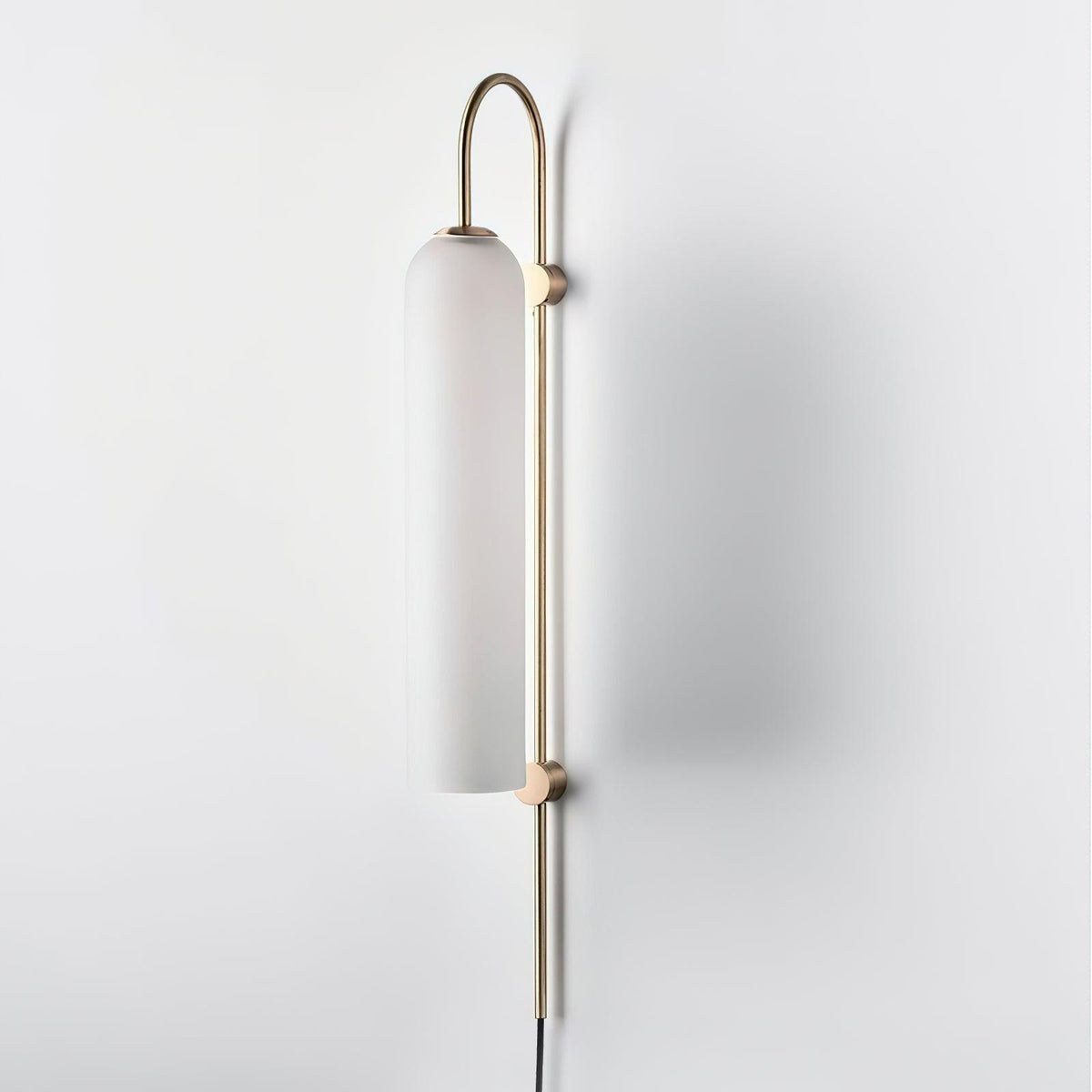 Sleek Glass Plug-In Wall Lamp, 7 Glass Colors