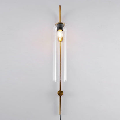 Sleek Glass Plug-In Wall Lamp, 7 Glass Colors