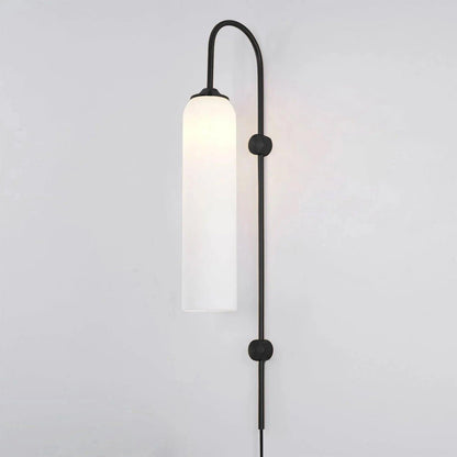 Sleek Glass Plug-In Wall Lamp, 7 Glass Colors