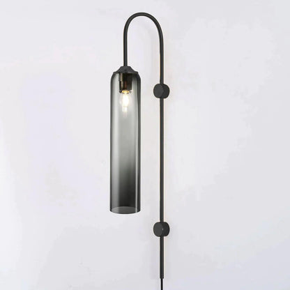 Sleek Glass Plug-In Wall Lamp, 7 Glass Colors