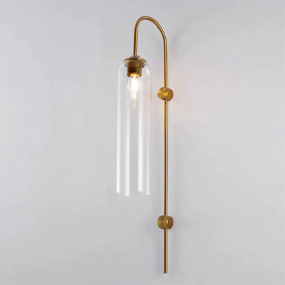 Sleek Glass Wall Lamp, 7 Glass Colors