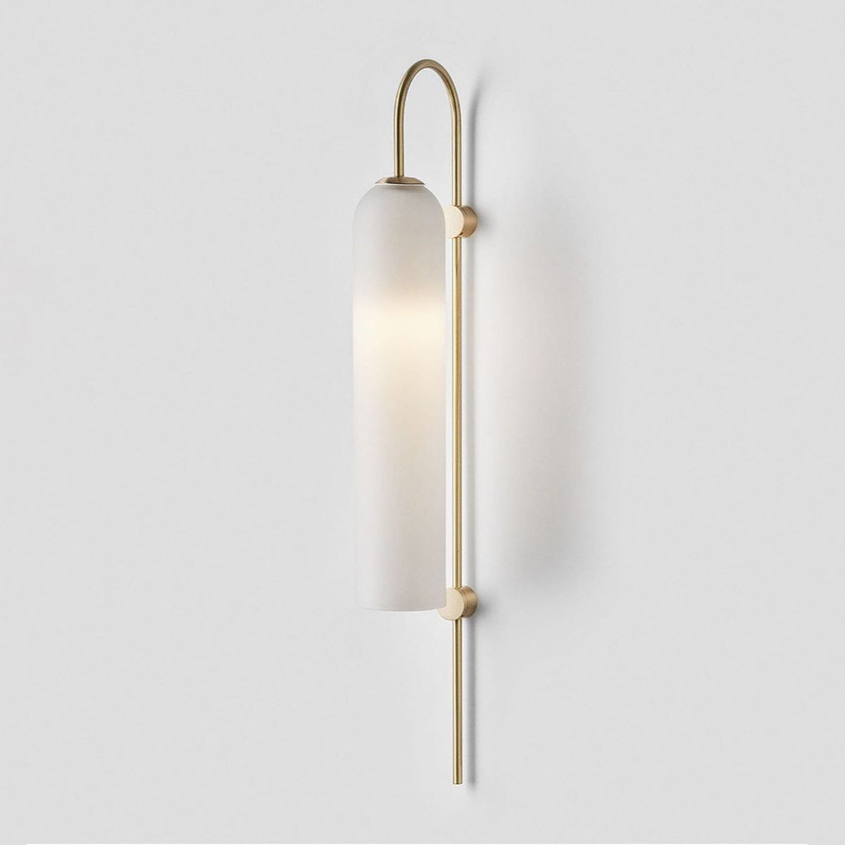 Sleek Glass Wall Lamp, 7 Glass Colors