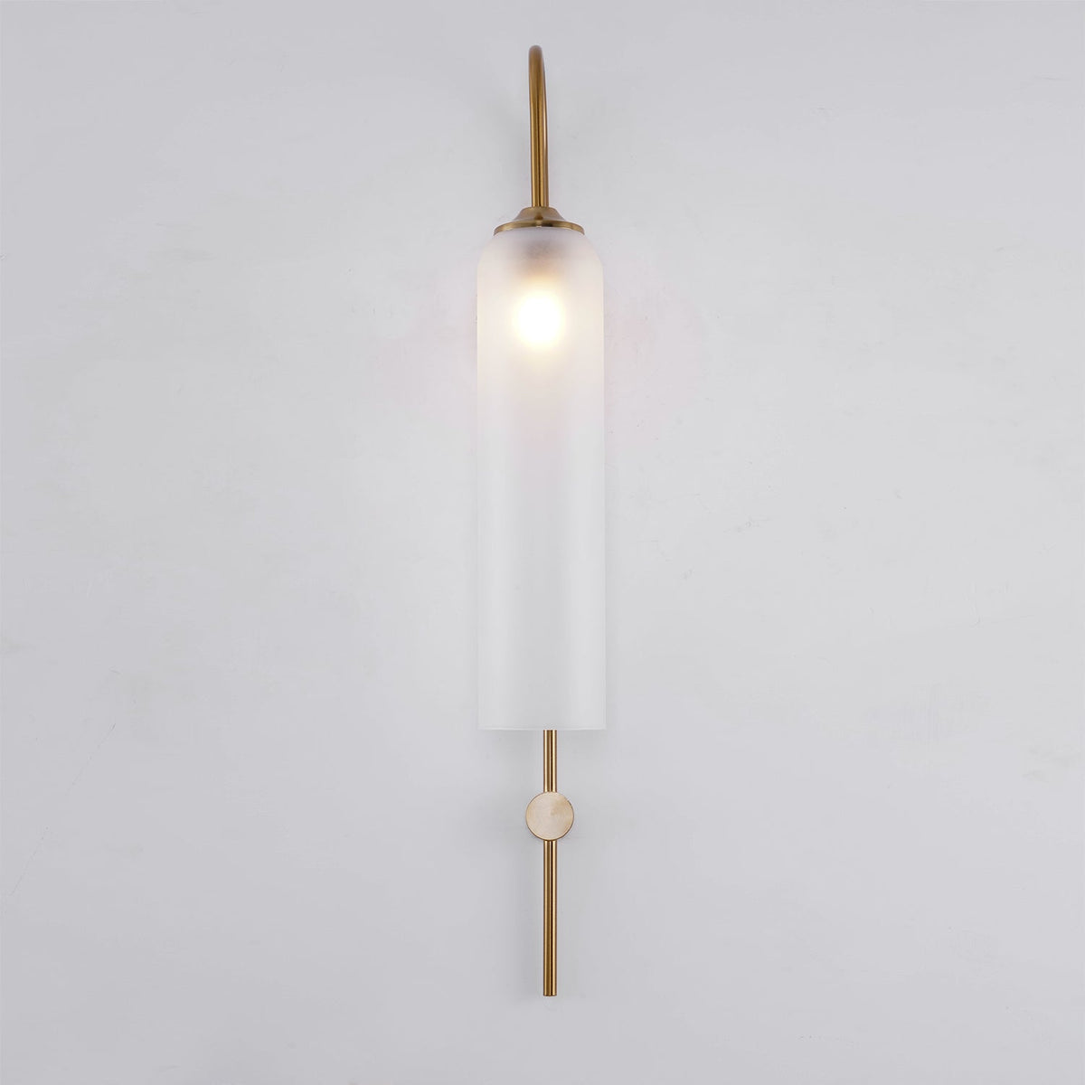 Sleek Glass Wall Lamp, 7 Glass Colors