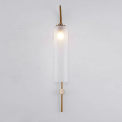 Sleek Glass Wall Lamp, 7 Glass Colors