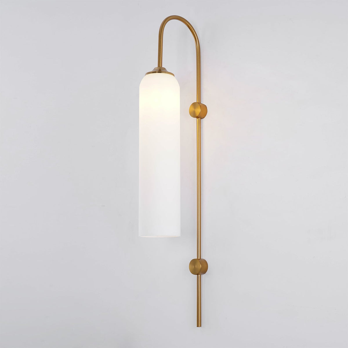 Sleek Glass Wall Lamp, 7 Glass Colors