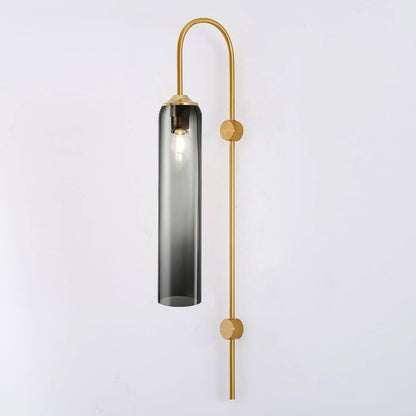 Sleek Glass Wall Lamp, 7 Glass Colors