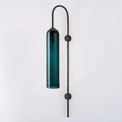 Sleek Glass Wall Lamp, 7 Glass Colors