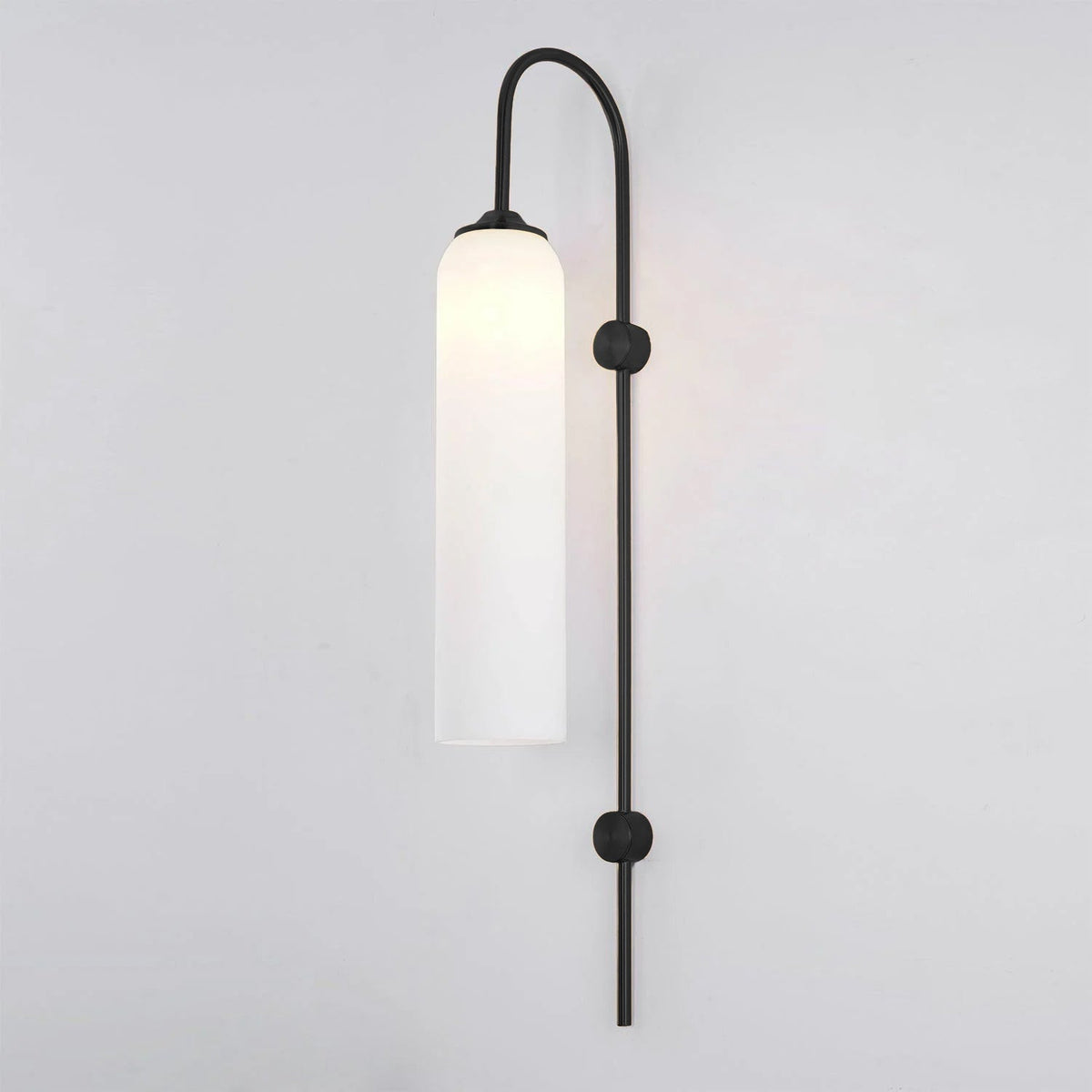 Sleek Glass Wall Lamp, 7 Glass Colors