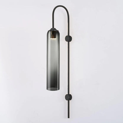 Sleek Glass Wall Lamp, 7 Glass Colors