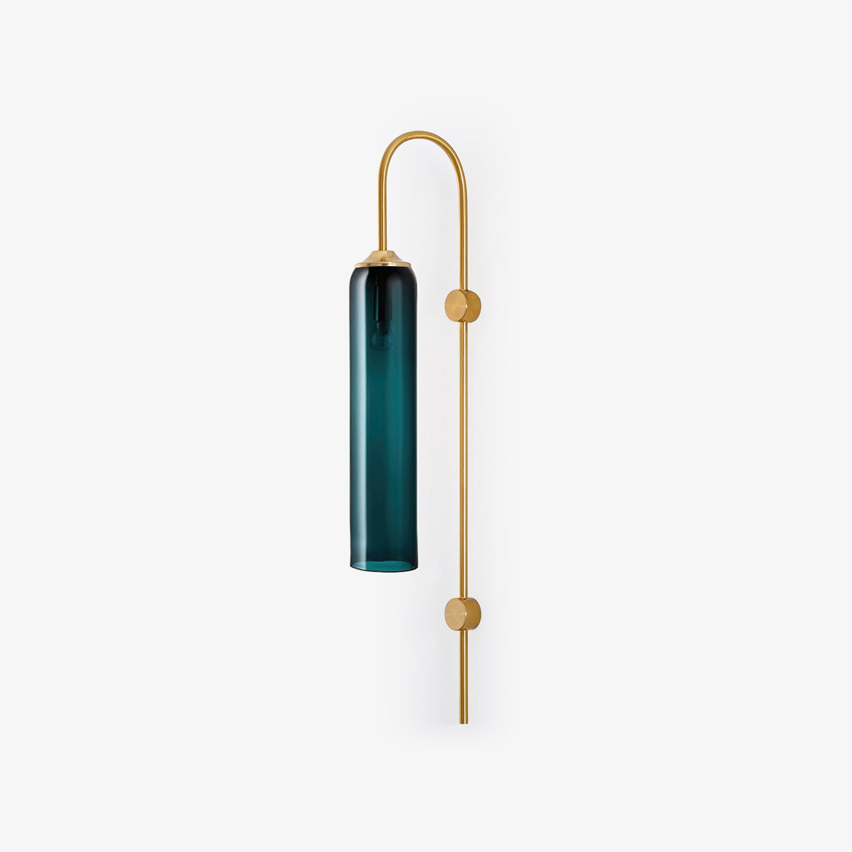Sleek Glass Wall Lamp, 7 Glass Colors