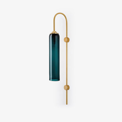 Sleek Glass Wall Lamp, 7 Glass Colors