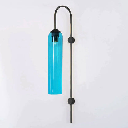 Sleek Glass Wall Lamp, 7 Glass Colors