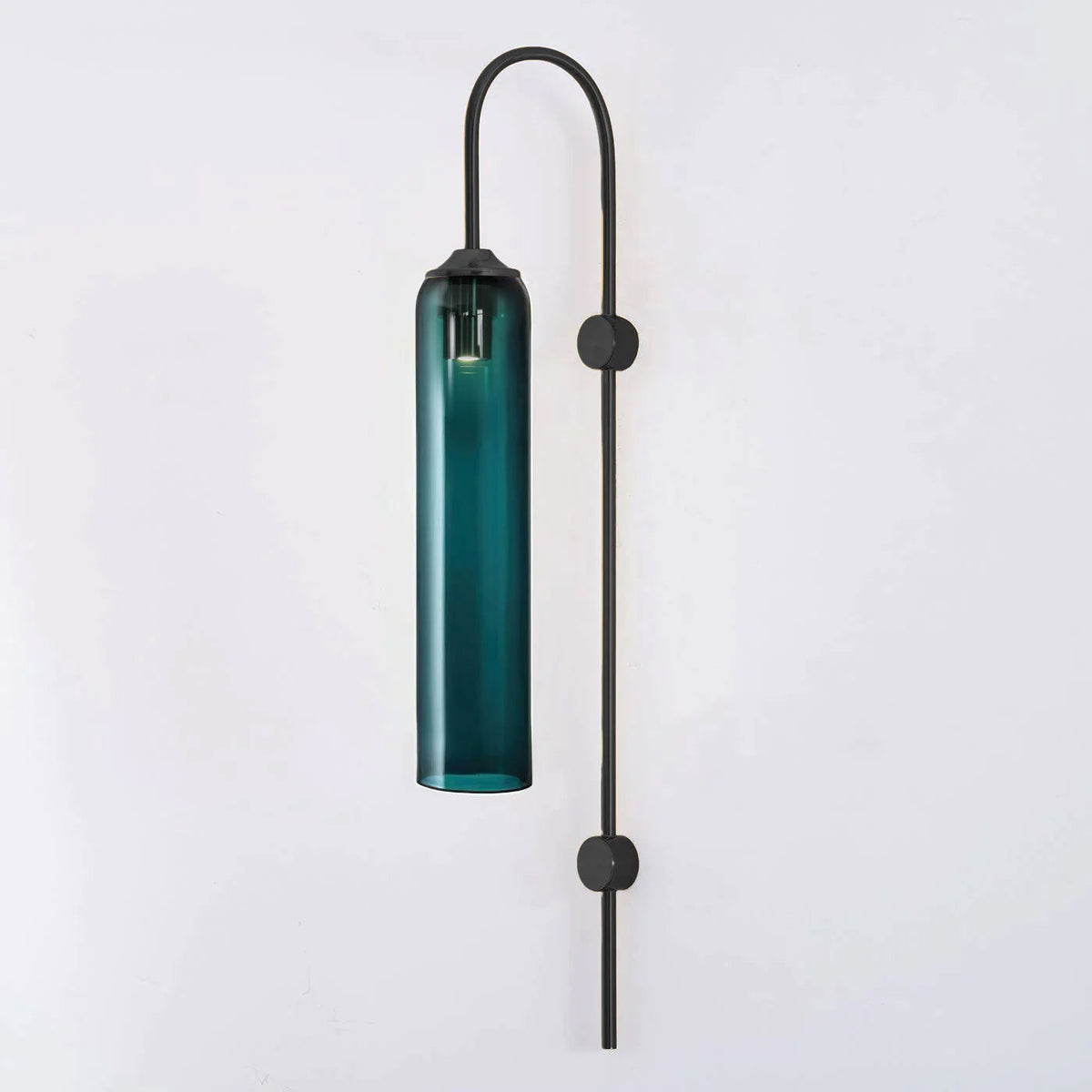 Sleek Glass Wall Lamp, 7 Glass Colors