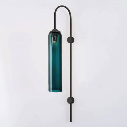 Sleek Glass Wall Lamp, 7 Glass Colors