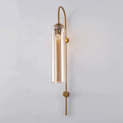 Sleek Glass Wall Lamp, 7 Glass Colors — lifestyle view