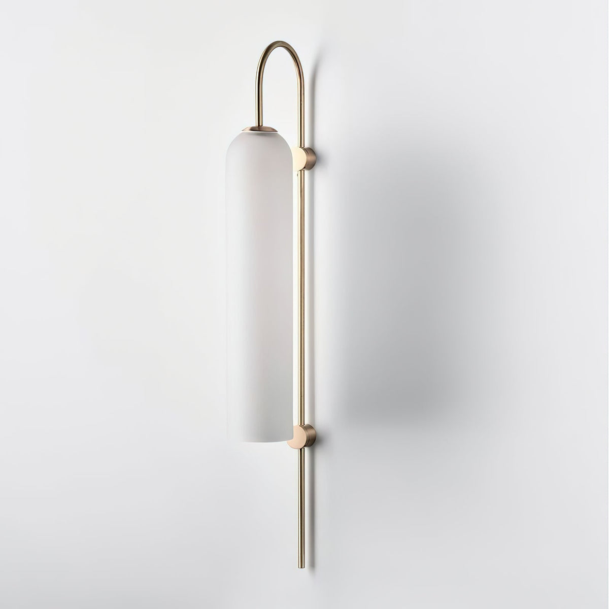 Sleek Glass Wall Lamp, 7 Glass Colors