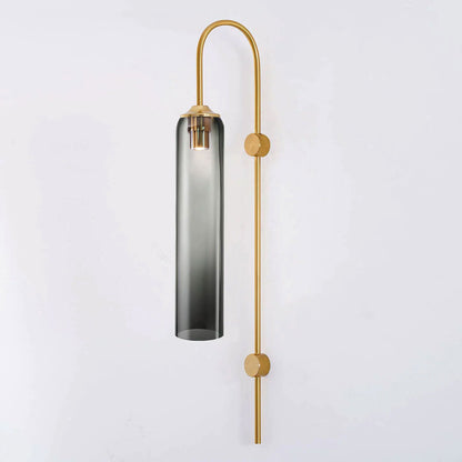 Sleek Glass Wall Lamp, 7 Glass Colors