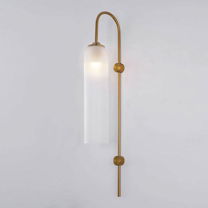 Sleek Glass Wall Lamp, 7 Glass Colors
