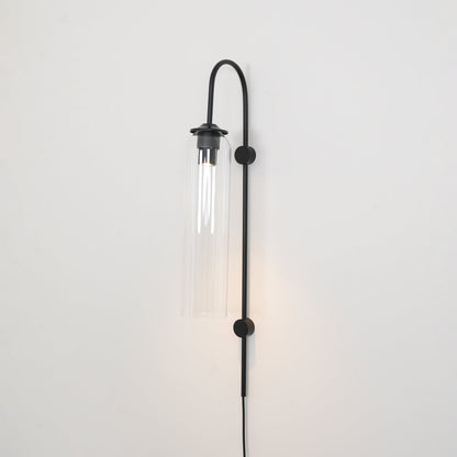Sleek Glass Plug-In Wall Lamp, 7 Glass Colors