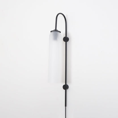 Sleek Glass Plug-In Wall Lamp, 7 Glass Colors