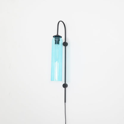 Sleek Glass Plug-In Wall Lamp, 7 Glass Colors