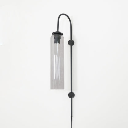 Sleek Glass Plug-In Wall Lamp, 7 Glass Colors