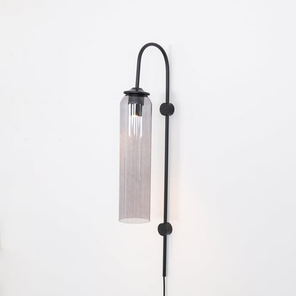 Sleek Glass Plug-In Wall Lamp, 7 Glass Colors