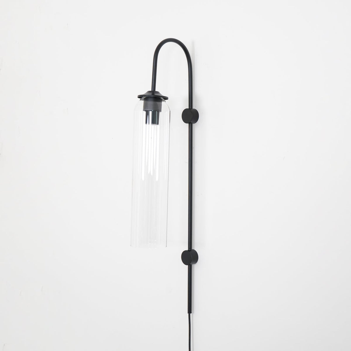 Sleek Glass Plug-In Wall Lamp, 7 Glass Colors