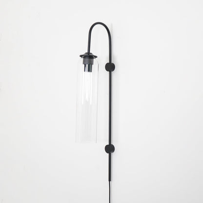 Sleek Glass Plug-In Wall Lamp, 7 Glass Colors