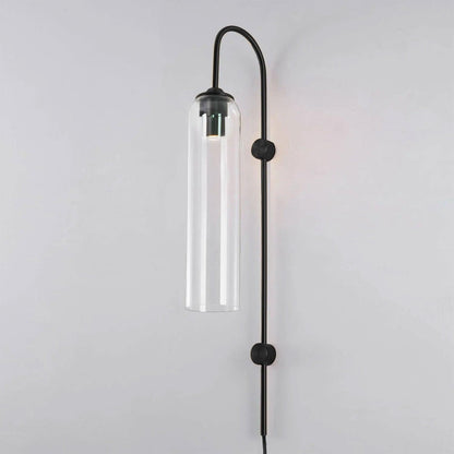 Sleek Glass Plug-In Wall Lamp, 7 Glass Colors