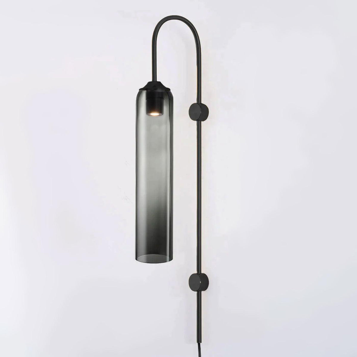 Sleek Glass Plug-In Wall Lamp, 7 Glass Colors