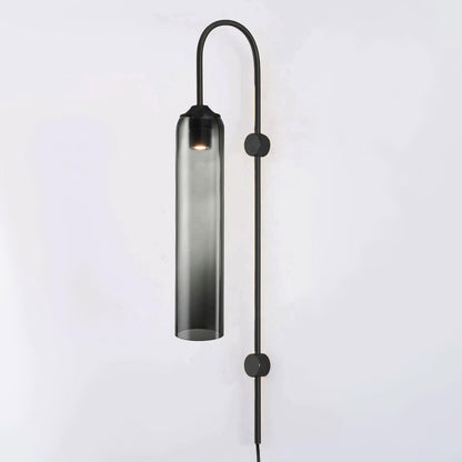 Sleek Glass Plug-In Wall Lamp, 7 Glass Colors