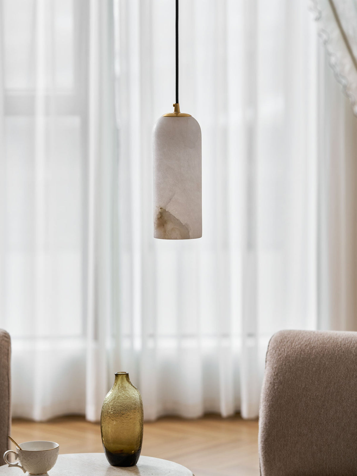 Monty  Alabaster Pendant Lamp Position 33