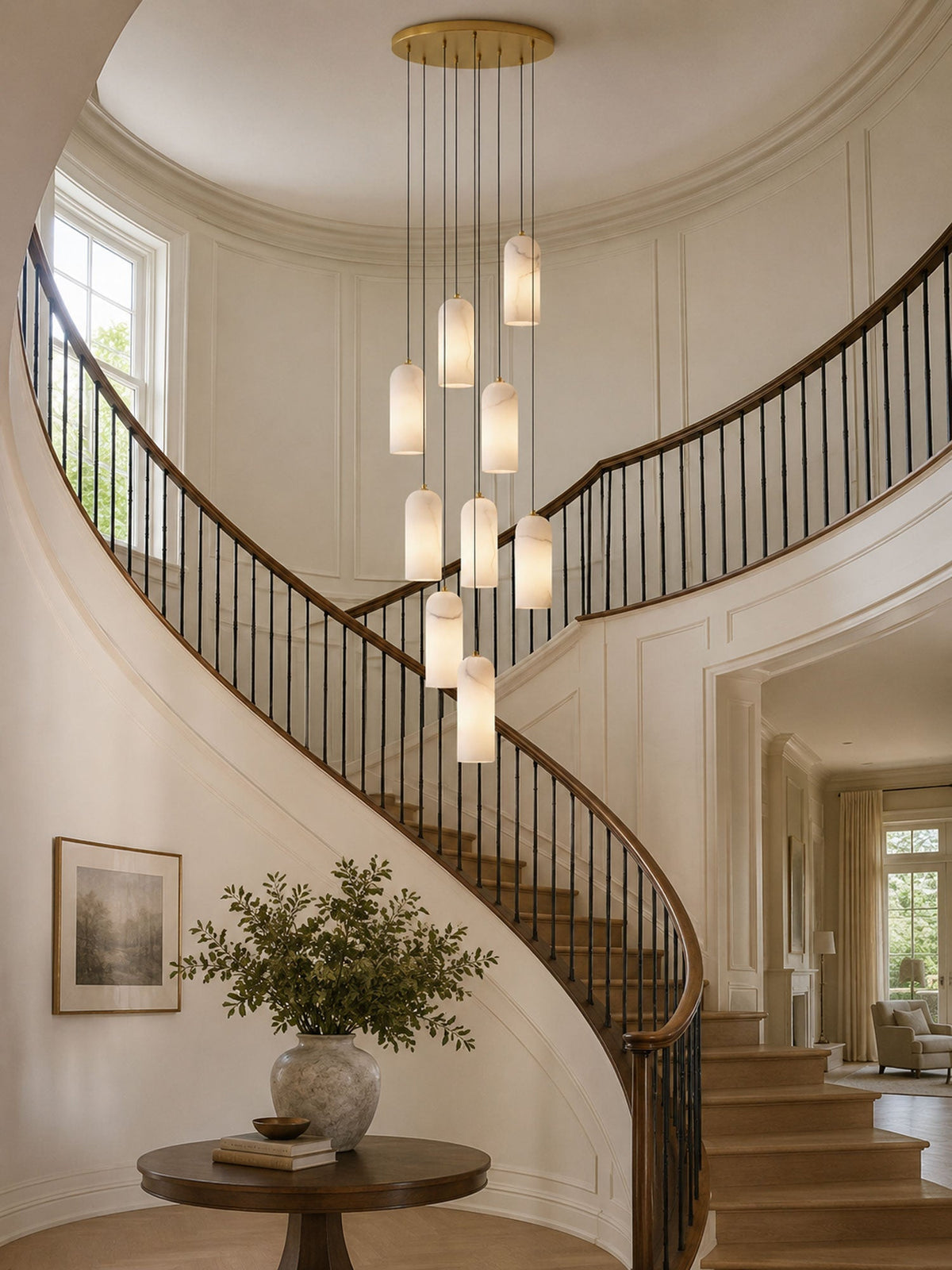 Monty  Alabaster Pendant Lamp Position 8