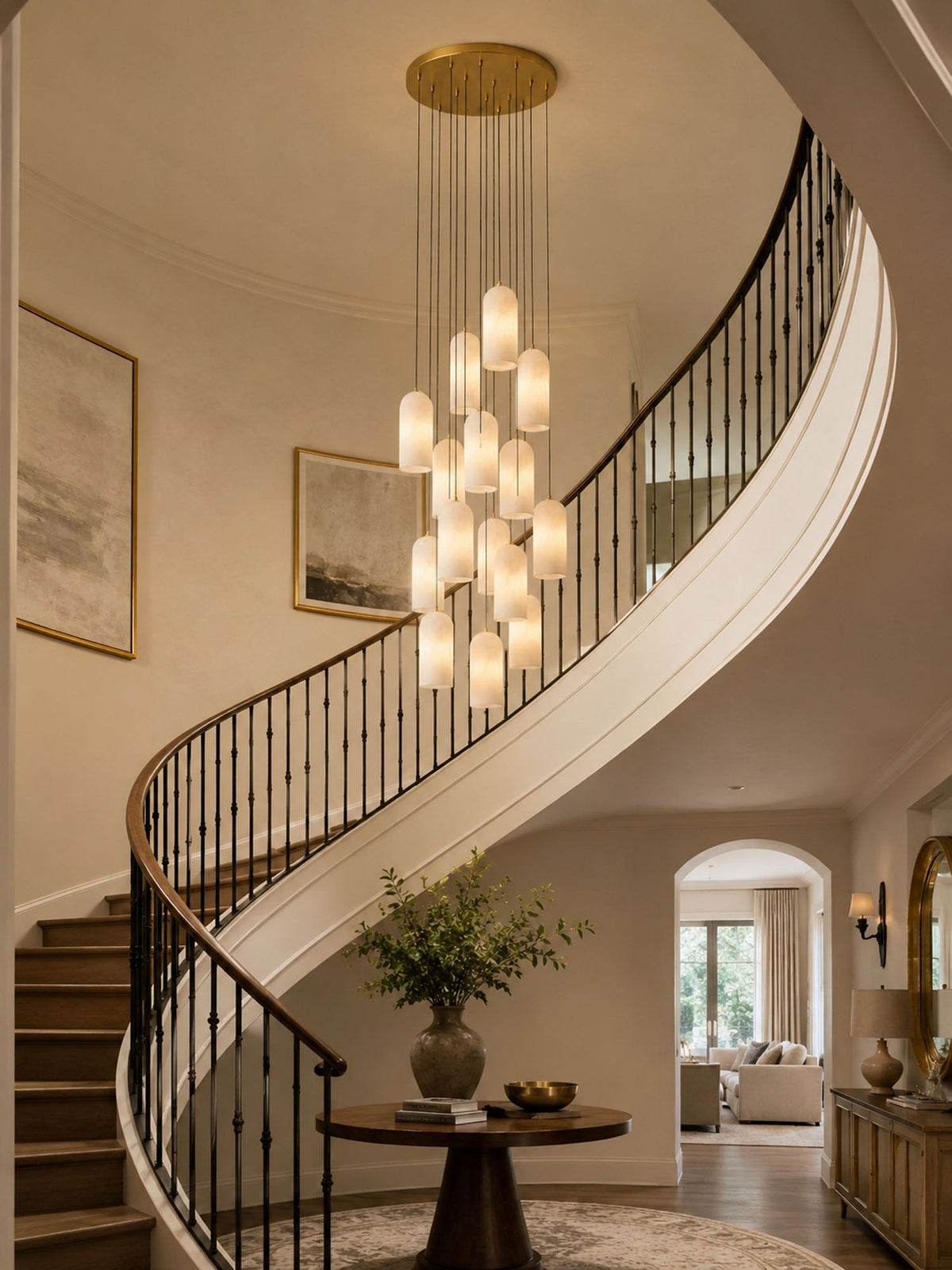 Monty  Alabaster Pendant Lamp Position 11