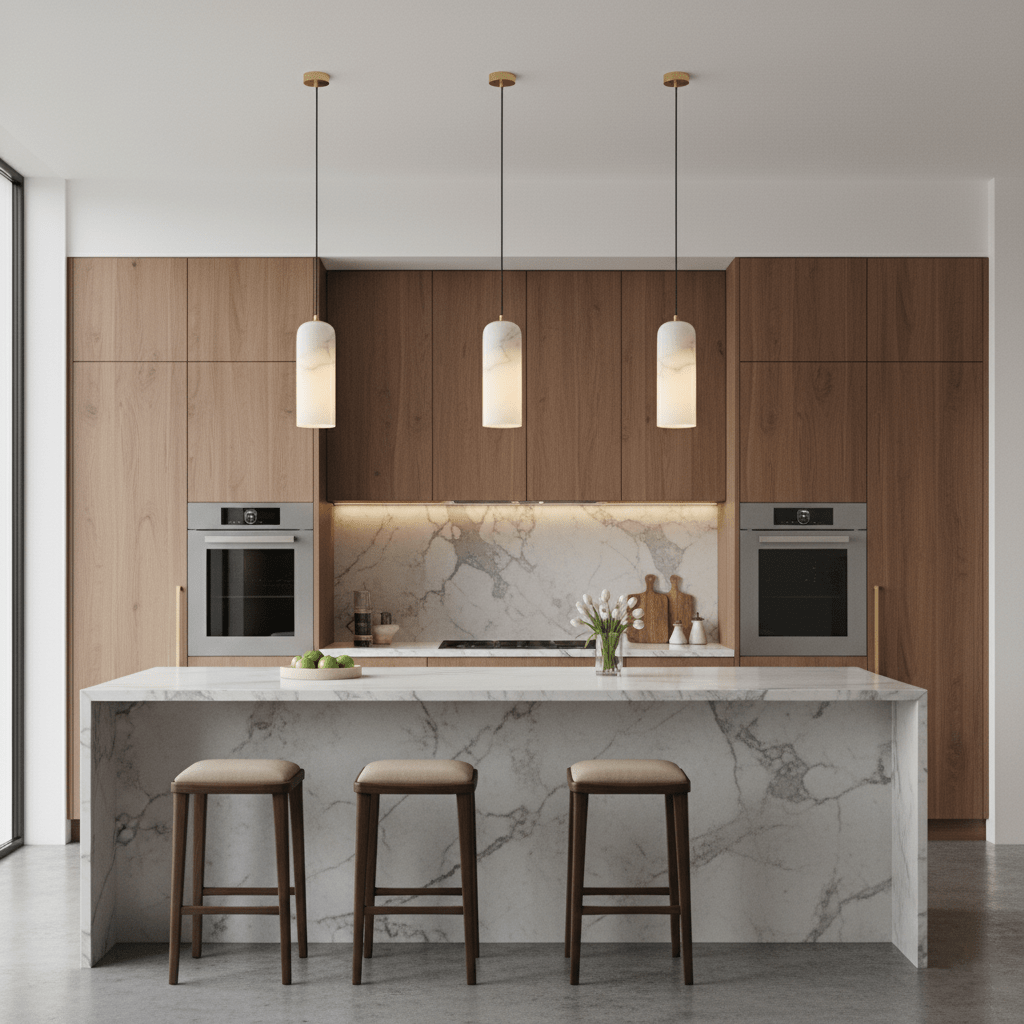 Monty  Alabaster Pendant Lamp Position 7