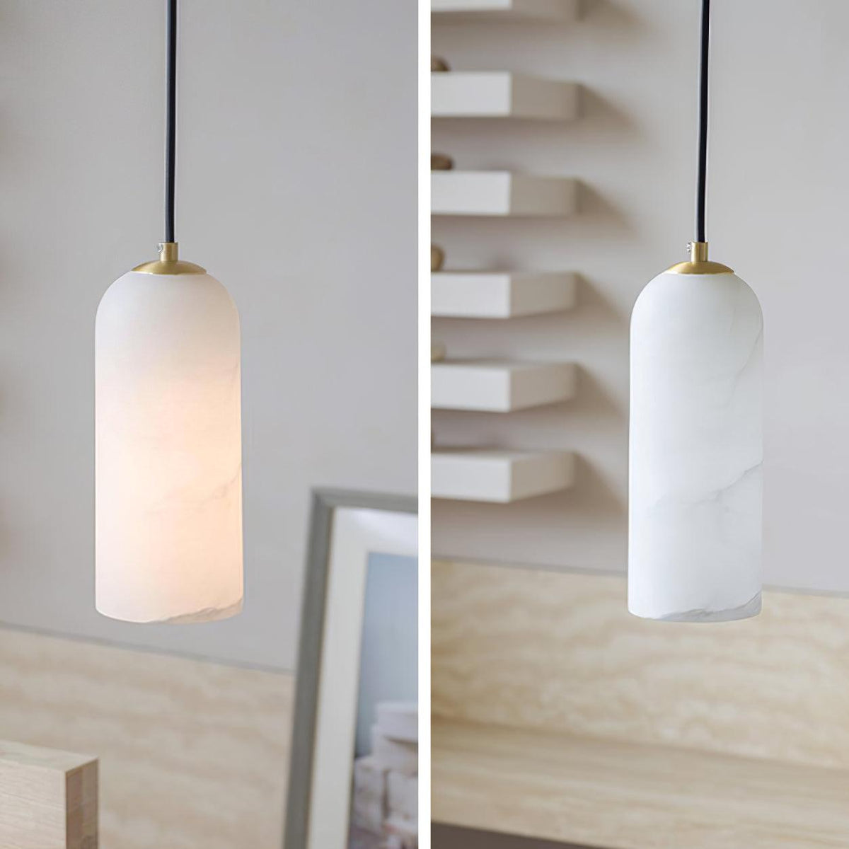 Monty  Alabaster Pendant Lamp Position 14