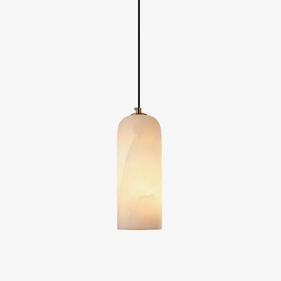 Alabaster Pendant Light with Adjustable Configuration — front view