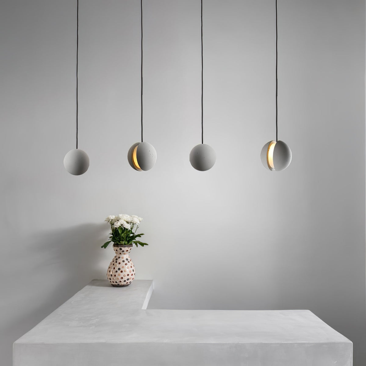 Moon Concrete Pendant Lamp Position 11